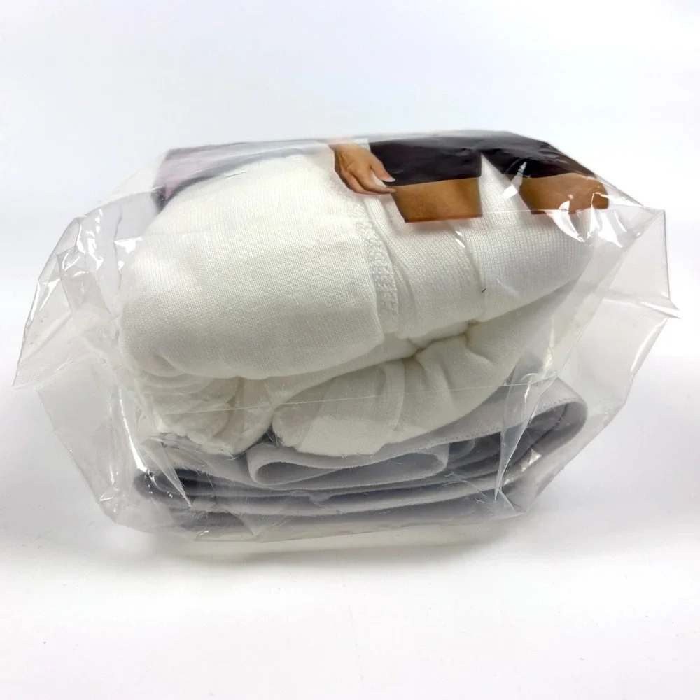 Hanes Best 5 Pack Boxer Briefs Sz L 36-38 White Tagless Comfort Flex No Ride Up